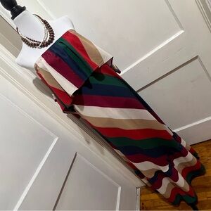 Umgee Multicolor Striped off shoulder Maxi Dress